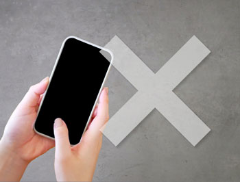 携帯電話使えません画像