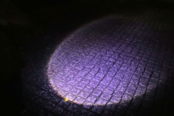 懐中電灯の光の画像