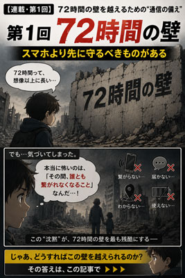 72時間の壁、導入漫画