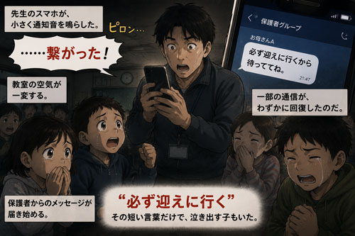 スマホが繋がった漫画の画像