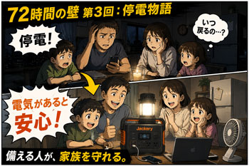 電気が点いたということを表す漫画の画像